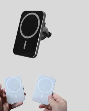 Mıknatıslı MagSafe Uyumlu Araç Tutucu Kablosuz Şarj Destekli
