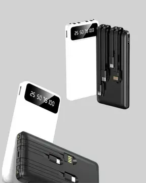 Hızlı Şarj Destekli 20.000mAh Powerbank USB Type-C Lightning LCD