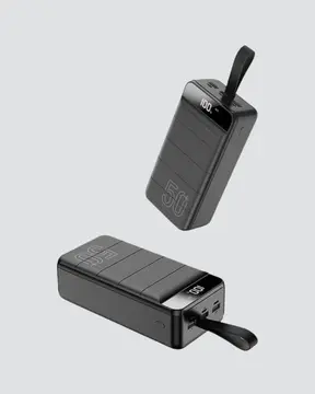 50.000 mAh Ultra Güçlü Powerbank 4 USB Çıkışlı LED Dijital Göstergeli Hızlı Şarj Destekli Taşınabilir Şarj Cihazı