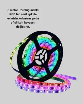 Pratik Kurulumlu 5 Metre Kumandalı Şerit LED