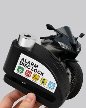 Ekonomik Alarm Disk Kilidi Motosiklet Scooter Bisiklet Güvenlik