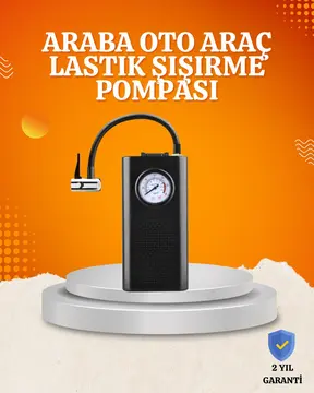 Taşınabilir Elektrikli Oto Motosiklet Bisiklet Lastik Şişirme Pompası