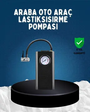 Elektrikli Hava Kompresörü Type-C USB Şarjlı Çok Fonksiyonlu Lastik Pompası
