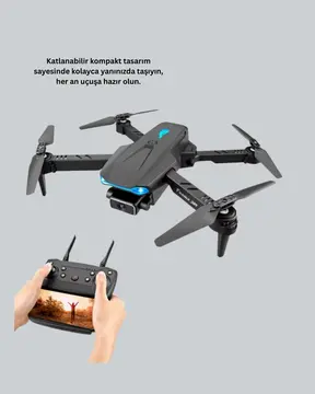 Yükseklik Sabitlemeli Katlanabilir Drone 1080P 4K Kamera Seçenekli