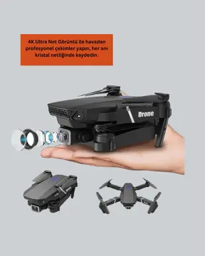 Katlanabilir 4K Kamera Drone Uzaktan Kumandalı Profesyonel Drone