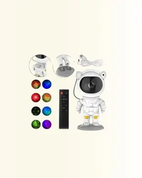 Ayarlanabilir Parlaklık ve Zamanlayıcı Modlu Astronot Lamba