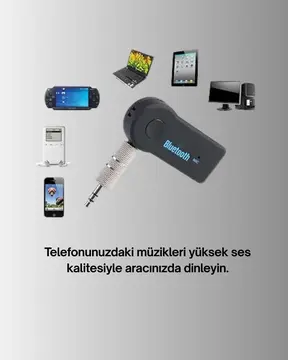 Eller Serbest Özellikli Bluetooth AUX Araç Kiti