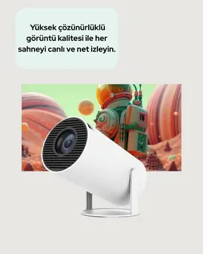 Ultra Pro Full HD ve 4K Destekli 130 İnç Projeksiyon Cihazı