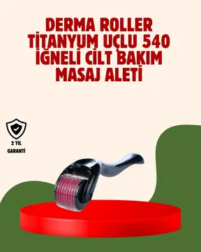 Dermaroller 1 mm Akne İzleri ve Çatlak Giderici Cilt Bakım Aleti