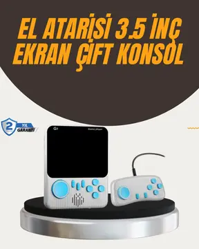 İki Kişilik Oyun Deneyimi Sunan Taşınabilir Retro Konsol