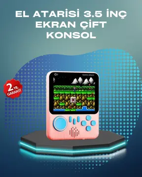 3.5 İnç LCD Ekranlı 666 Oyunlu Taşınabilir Retro Oyun Konsolu