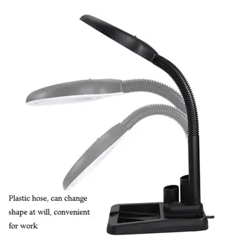 Esnek 5x /10x,40 Led Işıklı Büyüteç ,lamba  Büyüteç Okuma, Çalışma Lehim Masa Lambası