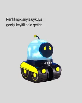Çocuk Odası İçin Müzikli ve Işıklı Robot Projektör