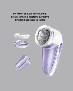 Tüy ve Tiftik Temizleyici – 3 Bıçaklı 200ml Kapasiteli