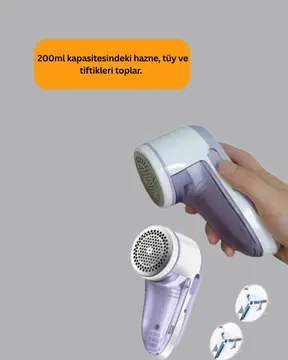 Tiftik ve Tüy Toplama Cihazı – 200ml Hazne Kompakt Boyut