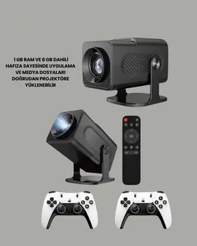 450 ANSI Lümen 4K Destekli Kompakt Ev Projektörü