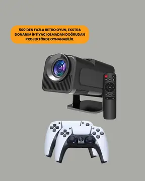 450 ANSI Lümen 4K Destekli Kompakt Ev Projektörü