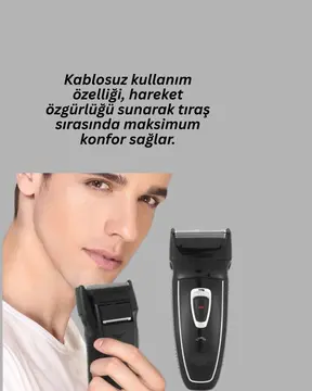 Çift Başlıklı Taşınabilir Tıraş Cihazı
