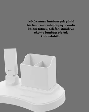 Göz Koruyucu LED Okuma Lambası | Titreşimsiz Işık Kalemlik ve Stand Fonksiyonlu