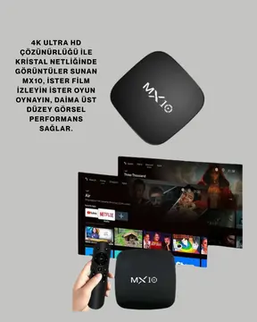 4K UHD Android Medya Oynatıcı 8 GB Hafıza 2 GB RAM Wi-Fi Destekli