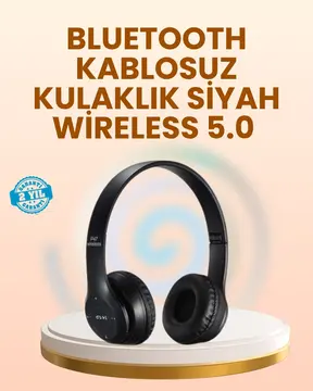 Ayarlanabilir Baş Bandı ve Yumuşak Kulak Yastıklı Bluetooth Kulaklık