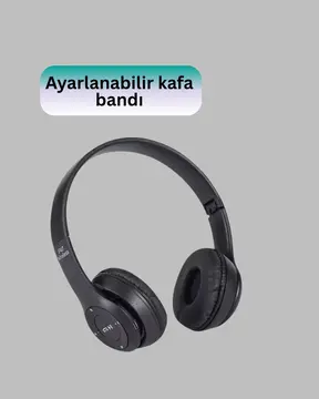 Mikrofonlu Kablosuz Kulaklık | Uzun Pil Ömrü ve Stereo Ses Performansı