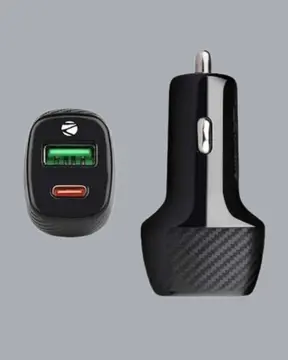 Kompakt Tasarımlı Type-C + USB Girişli Araç Şarj Başlığı