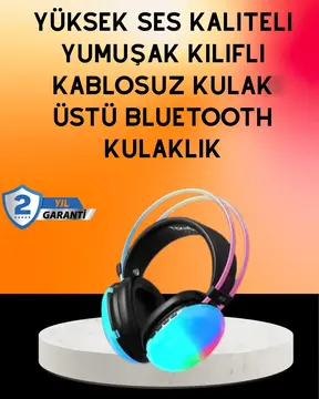IPX4 Suya Dayanıklı Kablosuz Kulak Üstü Gaming Kulaklık