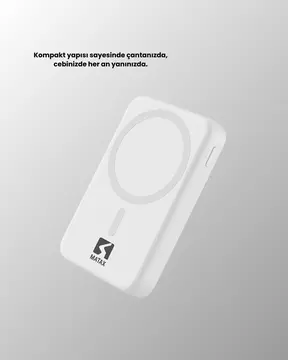 Ultra İnce Manyetik Powerbank – Hızlı Şarj Güçlü Tutuş 10000 mAh Kapasite