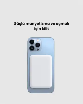 Kablosuz MagSafe Powerbank – iPhone Uyumlu 10000 mAh Isı Dağılımlı
