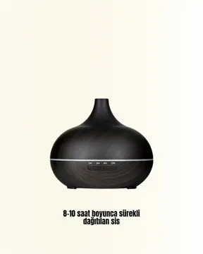 Zamanlayıcılı ve Otomatik Kapanmalı Aromaterapi Nemlendirici Difüzör