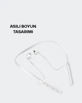 Uzun Pil Ömürlü Kablosuz Kulaklık – Boyun Askılı 100 Saat Kullanım