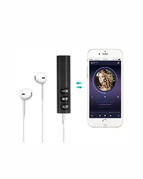 Kablolu Hoparlör ve Kulaklıklar İçin Bluetooth Adaptör | Mini Boy Klipsli Taşınabilir