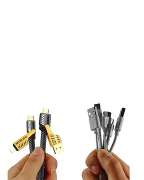 4'ü 1 Arada Metal Hızlı Veri Kablosu – 65W Güç 27W iPhone Desteği 480Mbps Aktarım