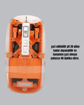 Hafif ve Taşınabilir Fare – 43 Gram Otomatik Uyku Modlu
