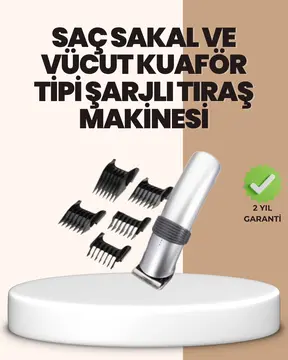 Tıraş Makinesi Temizlik ve Yağlama Setiyle Birlikte