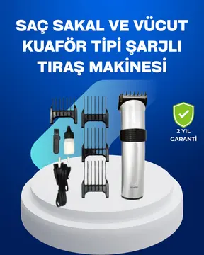 Paslanmaz Çelik Bıçaklı Tıraş Makinesi – Keskin ve Dayanıklı