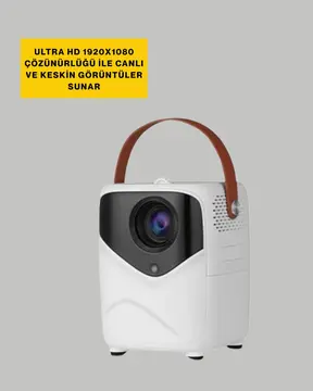 Android Sistemli Mini Projektör – Uygulama Destekli Akıllı Kullanım