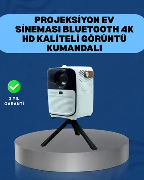 Ultra HD Çözünürlüklü Taşınabilir Projektör – 1920x1080 Piksel Görüntü Kalitesi (Kopya)
