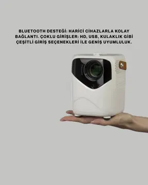 Ultra HD Çözünürlüklü Taşınabilir Projektör – 1920x1080 Piksel Görüntü Kalitesi (Kopya)