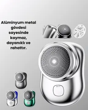 Tüm vücut bölgelerinde kullanılabilen küçük boy tıraş cihazı