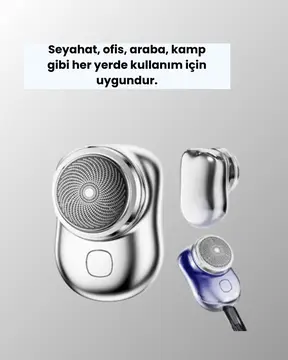 Cep Tipi Elektrikli Tıraş Makinesi – Güçlü Sessiz Su Geçirmez ve Ultra Taşınabilir