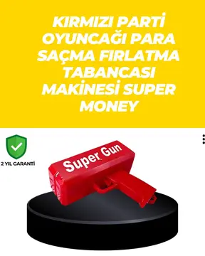 Elektrikli Parti Oyuncağı – Para Atan Tabanca