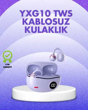 YXG10 Kablosuz Kulaklık – Bluetooth 5.4 Dokunmatik LED Ekranlı Şarj Kutusu