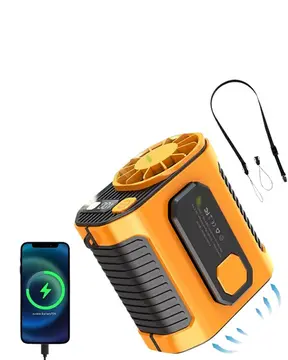 Turbo Mini Fan – Dijital Ekranlı Sessiz & Şarjlı Serinlik!