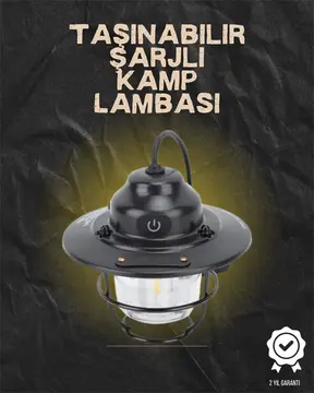 Kamp ve Bahçe İçin Retro LED Fener – Sıcak Işık Uzun Ömürlü Batarya