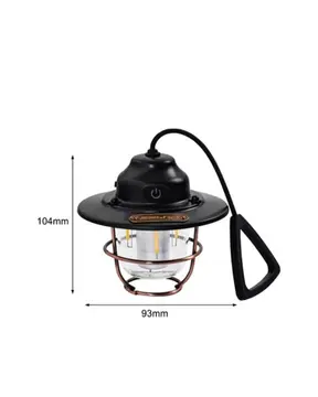 Kamp ve Bahçe İçin Retro LED Fener – Sıcak Işık Uzun Ömürlü Batarya