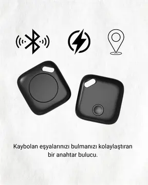 iOS & Android Uyumlu Smart Tag | Uzun Pil Ömrü | Bul Uygulaması ile Entegre Akıllı Takip Cihazı