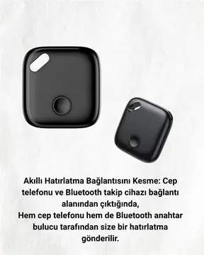 iOS & Android Uyumlu Smart Tag | Uzun Pil Ömrü | Bul Uygulaması ile Entegre Akıllı Takip Cihazı