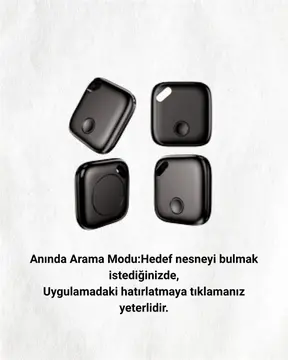 iOS & Android Uyumlu Smart Tag | Uzun Pil Ömrü | Bul Uygulaması ile Entegre Akıllı Takip Cihazı